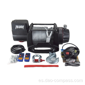 Potente motor 12v / 24v cabrestante eléctrico 20000lbs